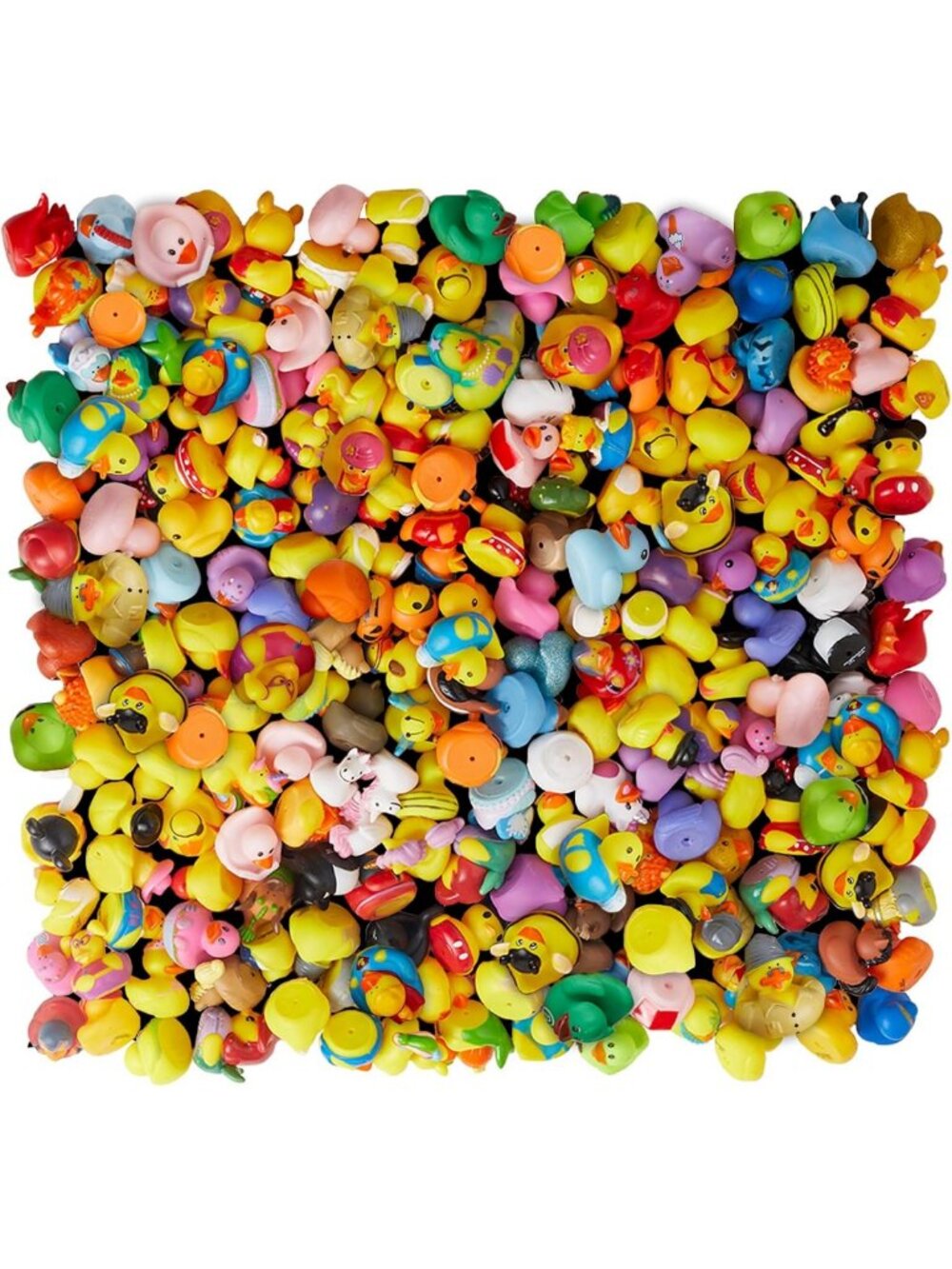 200 Pack Mini Rubber Ducks - 2" Bath Toys, Party Favors & Kids' Fun Assortment